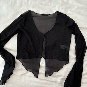 Garage sheer long sleeve